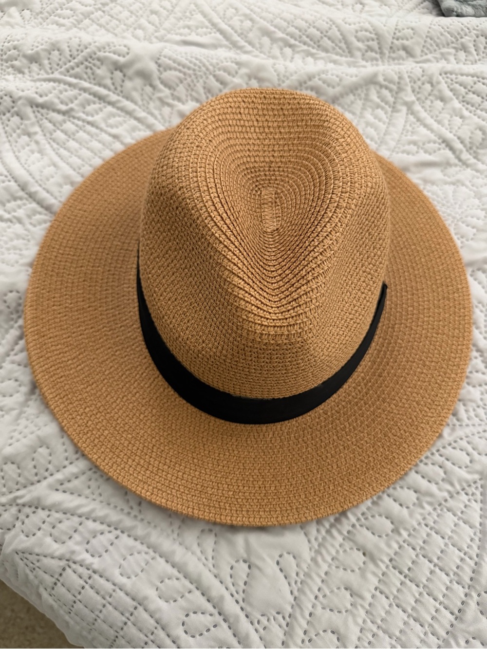 Tan Hat with Black Band